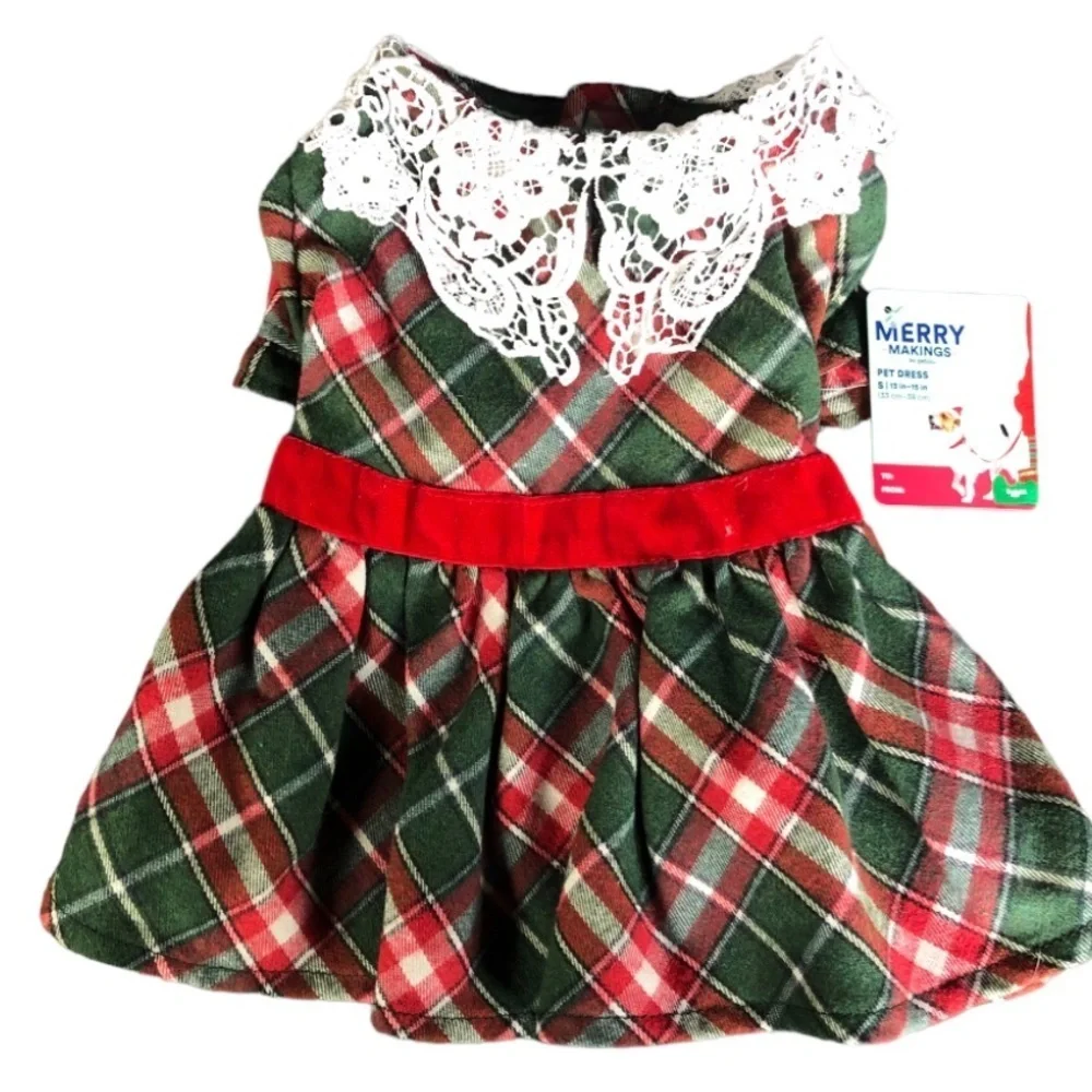 NWT plaid Holiday Christmas dress S